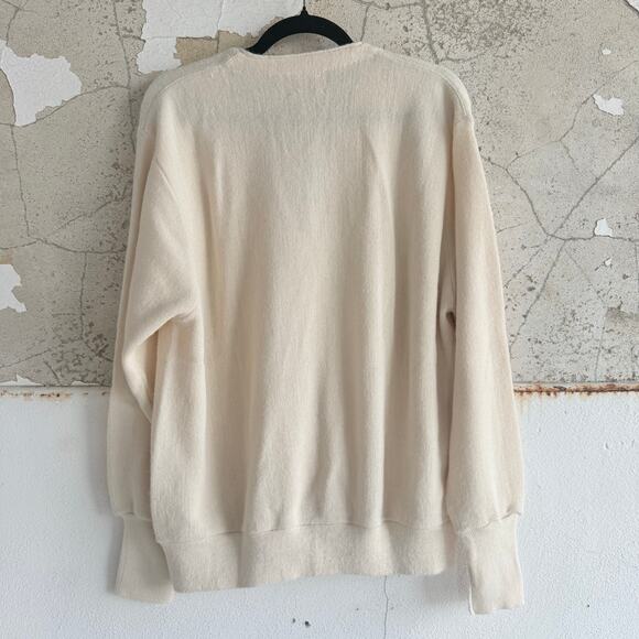 Vtg 70s Cardigan Sweater Preppy Grandpacore USA Made Button Front Knit Mens L - Picture 2 of 8